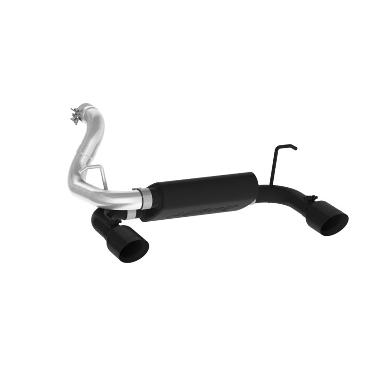 MBRP 2018+ Jeep Wrangler (JL) 3.6L V6 Dual Rear Exit Axle Back BLK Exhaust System.