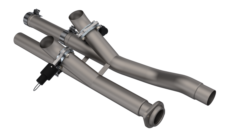 QTP 17-18 Ford Raptor EC/CC 2.5in 304SS Aggressor Cutout Dual Mid Pipes.