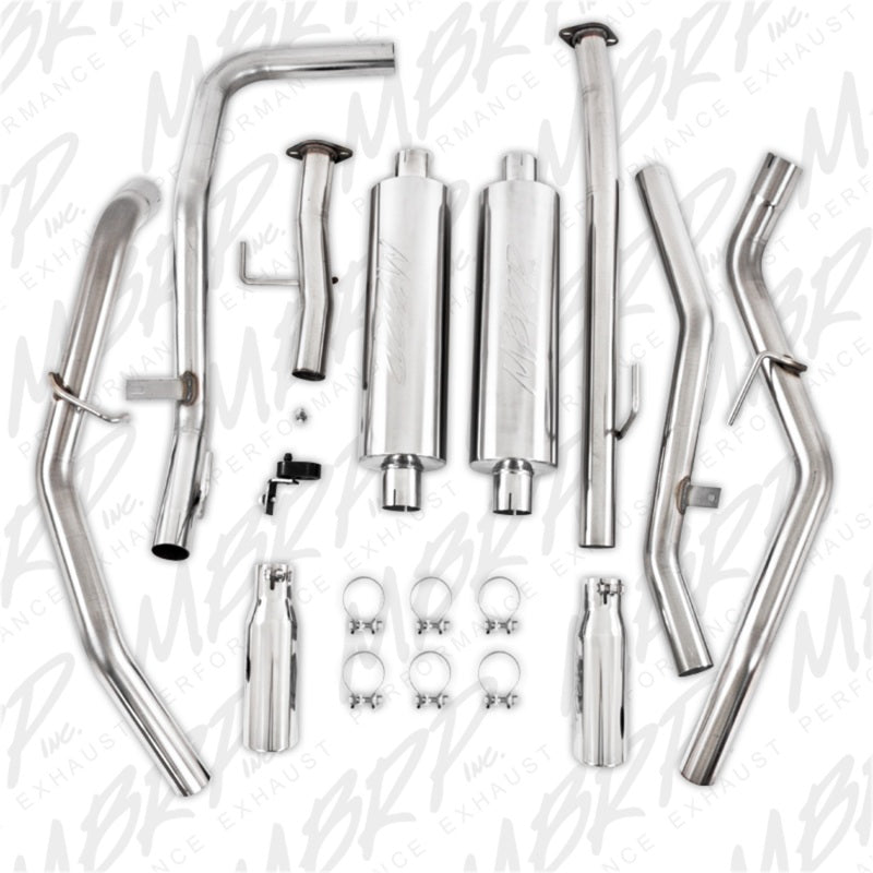 MBRP 2009-2010 Toyota Tundra 5.7L EC-Std. & SB/CC-SB Cat Back Dual Split Rear.