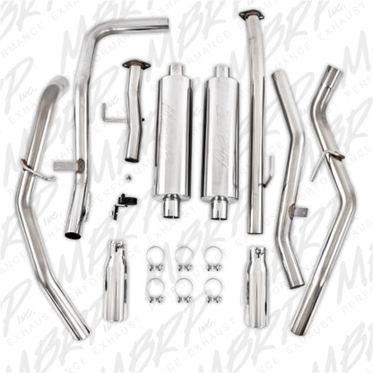 MBRP 2009-2010 Toyota Tundra 5.7L EC-Std. & SB/CC-SB Cat Back Dual Split Rear.