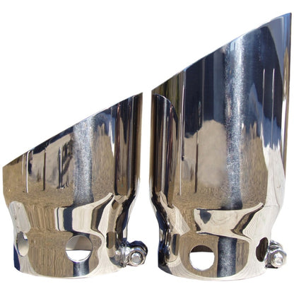 MBRP 2008 Ford F250/350/450 6.4 L 4 inlet 5 Tip Cover Set - 6 and 9 in length.