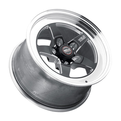 Weld S71 15x11.33 / 5x4.75 BP / 7.5in. BS Black Wheel (Low Pad) - Non-Beadlock