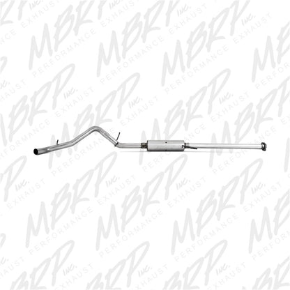 MBRP 2007-2008 Chev/GMC 1500 CC EC 6ft6in bed 4.8/5.3L 3in Cat Back Single Side AL P Series Exhaust.