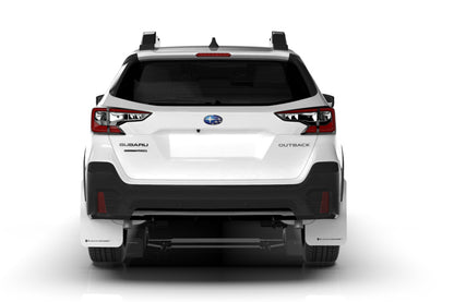 Rally Armor 20+ Subaru Outback UR Black Mud Flap w/ Red Logo.