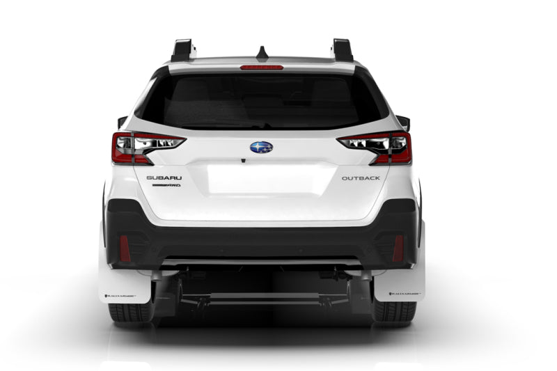 Rally Armor 20+ Subaru Outback UR Red Mud Flap w/ White Logo.