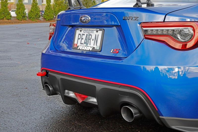 Perrin Subaru BRZ/Scion FR-S/Toyota 86 Tow Hook Kit (Rear) - Red.