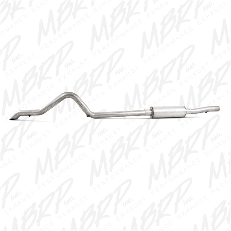 MBRP 2007-2009 Jeep Wrangler (JK) 3.8L V6 4 dr Off-Road Tail Pipe Muffler before Axle.
