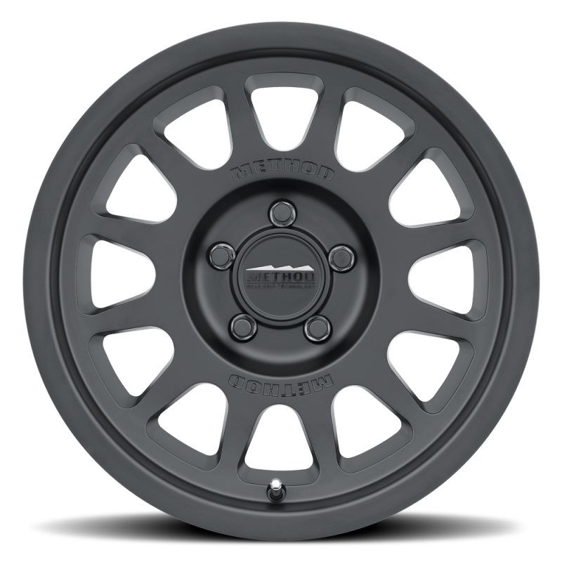 Method MR703 17x8.5 0mm Offset 5x5 71.5mm CB Matte Black Wheel.