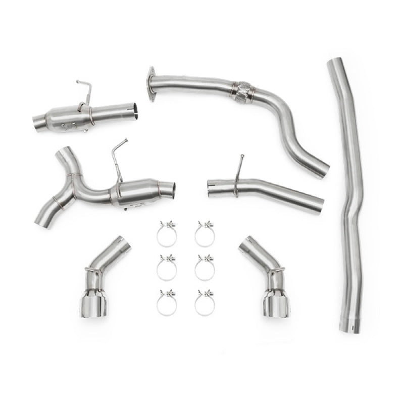 Mishimoto 2016+ Chevrolet Camaro 2.0T Dual Polished Tip Cat-Back Exhaust.