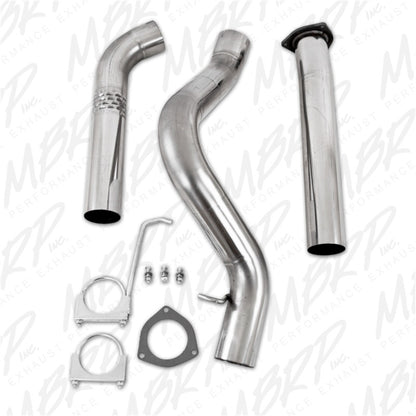 MBRP 07-10 Chevy/GMC 2500/3500 Duramax LMM 4in Filter Back Single Side T409 No Muffler.