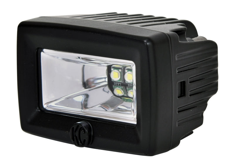 KC HiLiTES C-Series 2in. C2 LED Light 20w Area Flood Beam (Pair Pack System) - Black.