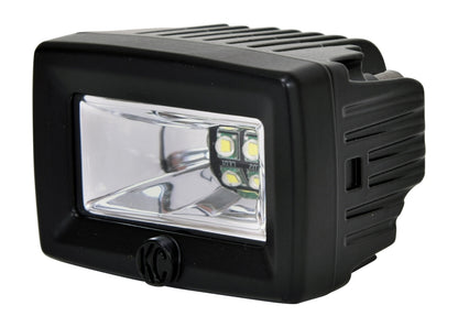 KC HiLiTES C-Series 2in. C2 LED Light 20w Area Flood Beam (Pair Pack System) - Black.
