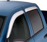 AVS 04-12 Chevy Colorado Crew Cab Ventvisor Front & Rear Window Deflectors 4pc - Chrome.