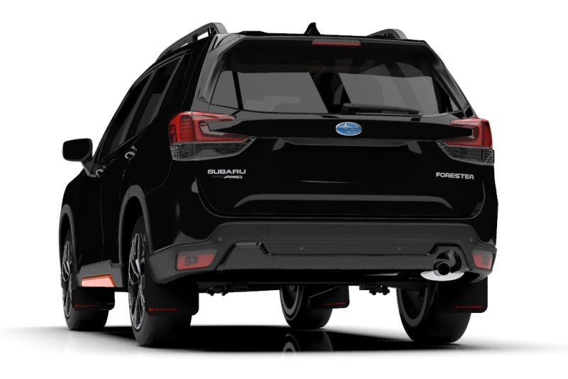 Rally Armor 2019 Subaru Forester UR Black Mud Flap w/ Red Logo.