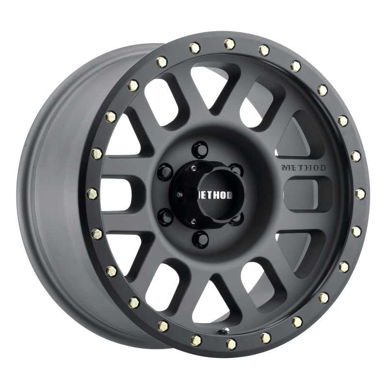 Method MR309 Grid 17x8.5 0mm Offset 6x5.5 108mm CB Titanium/Black Street Loc Wheel.