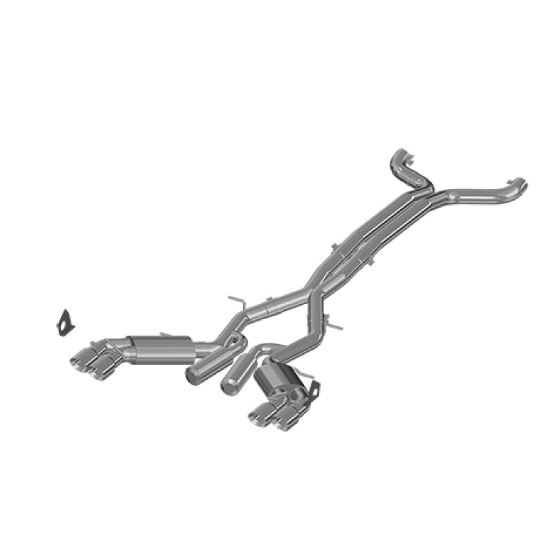 MBRP 2016+ Chevy Camaro SS 6.2L 3in Dual Cat-Back Quad Tip Exhaust Street Version w/ SS T409 Tips.