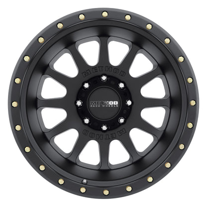 Method MR605 NV 20x9 -12mm Offset 8x170 124.9mm CB Matte Black Wheel.