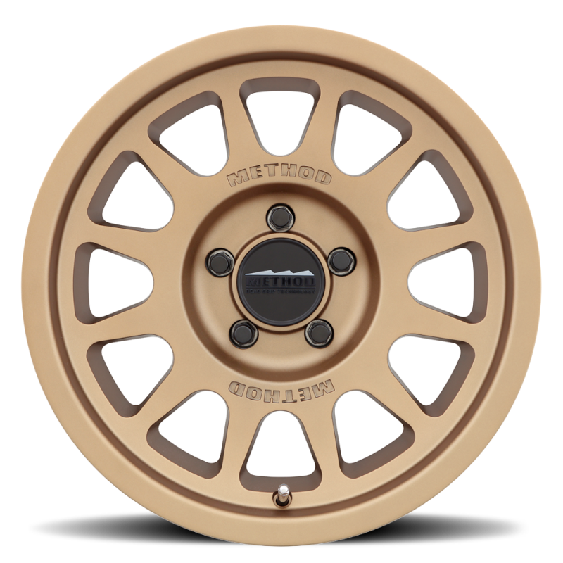 Method MR703 17x8.5 0mm Offset 5x5 71.5mm CB Method Bronze Wheel.