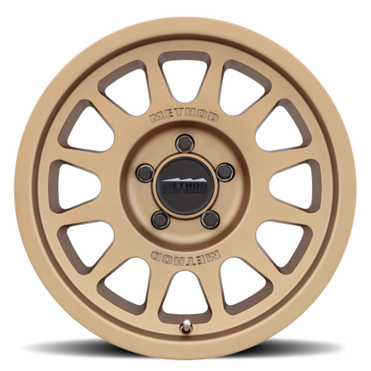 Method MR703 17x8.5 0mm Offset 5x5 71.5mm CB Method Bronze Wheel.
