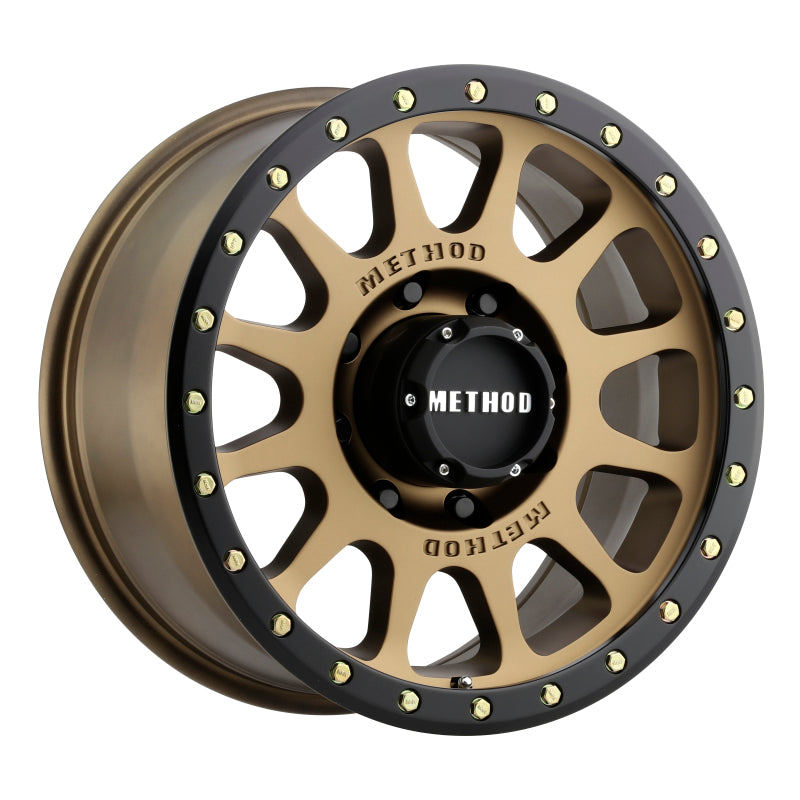 Method MR305 NV 17x8.5 0mm Offset 8x6.5 130.81mm CB Method Bronze/Black Street Loc Wheel.