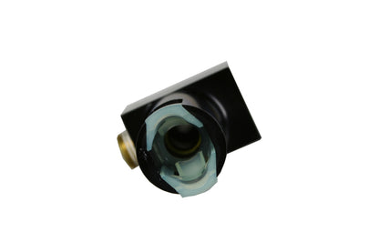 Aeromotive 5/16in Quick Connect with AN-06 port and 1/8in gauge port.