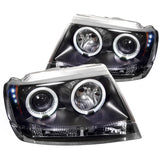 Spyder Jeep Grand Cherokee 99-04 Projector Headlights LED Halo LED Blk - PRO-YD-JGC99-HL-BK.