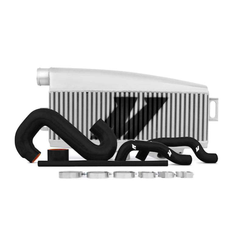 Mishimoto Subaru 02-07 WRX/04-07 STi Top-Mount Intercooler Kit - Powder Coated Silver & Black Hoses.