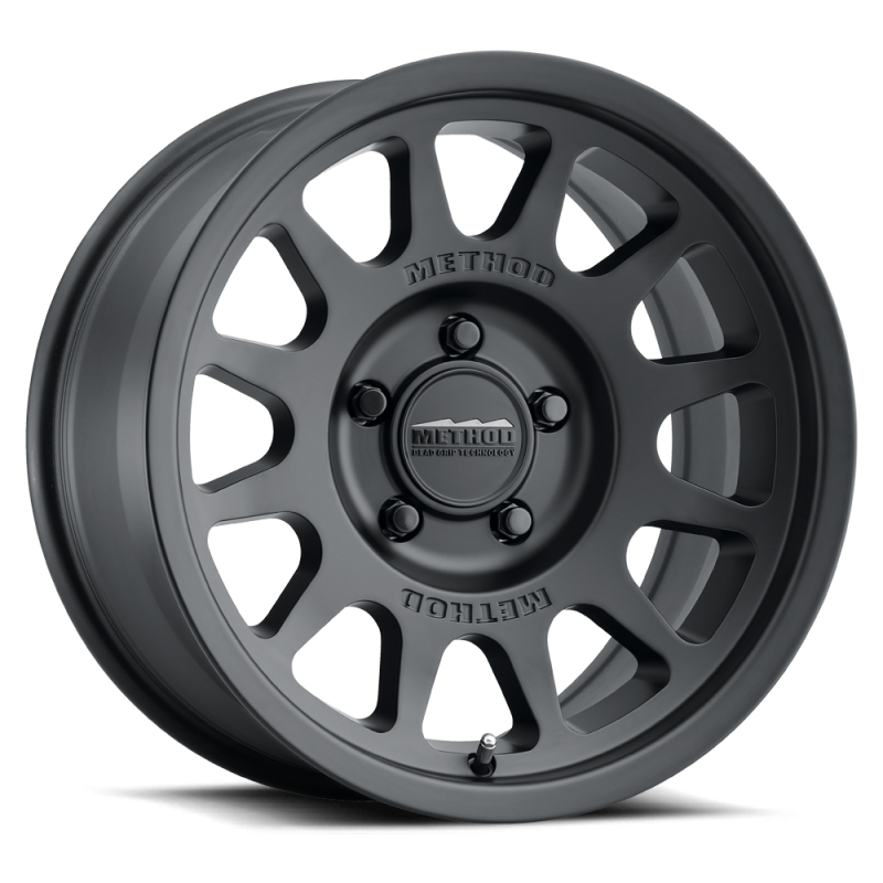Method MR703 17x8.5 0mm Offset 5x5 71.5mm CB Matte Black Wheel.