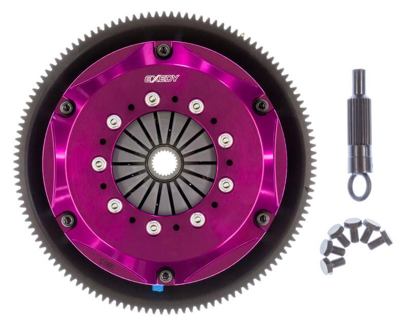 Exedy 1986-1989 Mazda RX-7 R2 Hyper Twin Cerametallic Clutch Sprung Center Disc Push Type Cove.