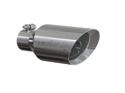 MBRP Universal Tip 4.5 O.D. Dual Walled Angled Rolled End 2.5 Inlet 12in Length - T304.