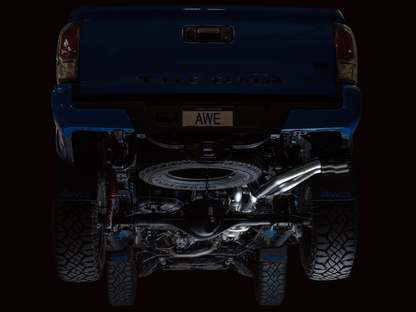 AWE Catback Exhaust w/ BashGuard - Diamond Black Tips | 3015-33826