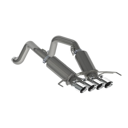 MBRP 14-19 Chevy Corvette V8 6.2L 3in T304 Dual Cat Back w/ 4in Quad Dual Wall Tips.