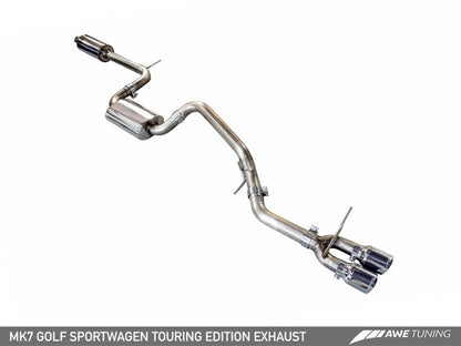 AWE Tuning Touring Catback Exhaust - Chrome 90MM Tips | 3015-22048