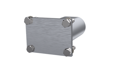 QTP 3in Weld-On QTEC Low Profile Conncetion Oval Tube Kit.