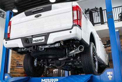 MBRP 2017+ Ford F-250/F-350 6.2L/7.3L Super/Crew Cab Single Side 4in T304 Catback Exhaust.
