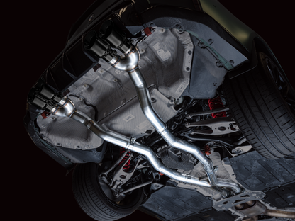 AWE Track Catback Exhaust - Diamond Black Tips | 3020-42482