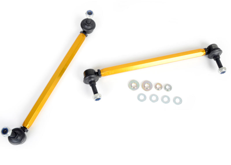 Whiteline 05+ BMW 1 Series/3/05-10/11 3 Series Front Swaybar - Link Assembly  H/Duty Adj Steel Bal.