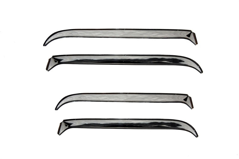 AVS 87-91 Ford LTD Crown Victoria Ventshade Front & Rear Window Deflectors 4pc - Stainless.
