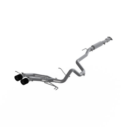 MBRP 13-18 Hyundai Veloster Turbo Dual Exit T409 2 1/2in Cat Back w/ Carbon Fiber Tips.
