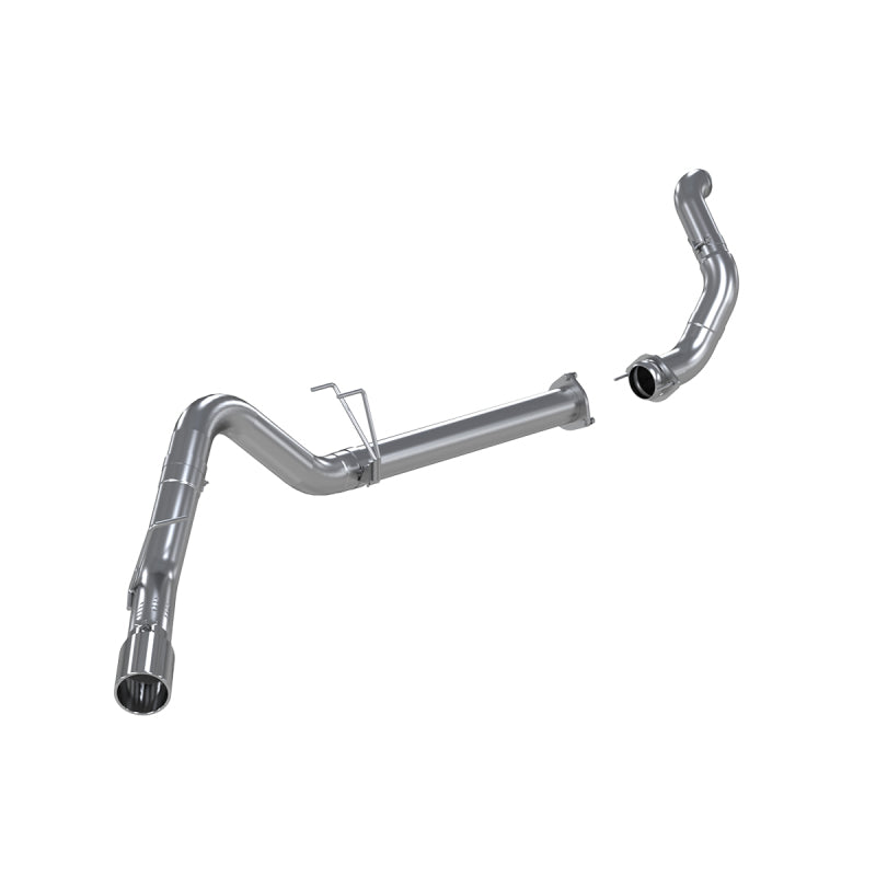 MBRP 11-14 Ford 6.7L F-250/350/450 4in Filter Back Single Side Exit Alum and Down Pipe Exhaust.