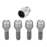 McGard Wheel Lock Bolt Set - 4pk. (Cone Seat) M12X1.25 / 19mm Hex / 25.6mm Shank Length - Chrome.