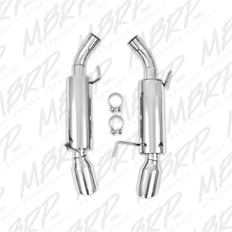 MBRP 05-10 Ford Mustang GT 5.0/Shelby GT500 Dual Mufflers Axle Back Split Rear T304.