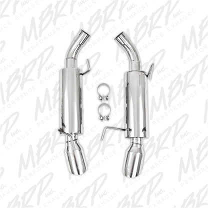 MBRP 05-10 Ford Mustang GT 5.0/Shelby GT500 Dual Mufflers Axle Back Split Rear T304.