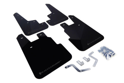 Rally Armor 14+ Subaru Forester Black Mud Flap w/ Grey Logo.