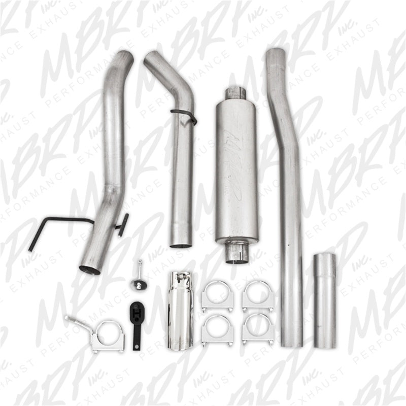 MBRP 06-08 Ram Hemi 1500 Mega Cab 5.7L / 03-13 Ram Hemi 2500/3500 5.7L Alum 3in Cat Back Single Side.
