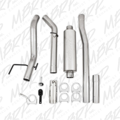 MBRP 06-08 Ram Hemi 1500 Mega Cab 5.7L / 03-13 Ram Hemi 2500/3500 5.7L Alum 3in Cat Back Single Side.