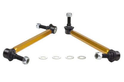 Whiteline 05+ Mustang Coupe 8cyl (Inc Shelby GT/ GT500) Front Swaybar Link Kit H/Duty Adj Steel Ball.
