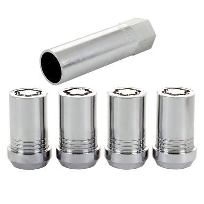 McGard Wheel Lock Nut Set - 4pk. (Tuner / Cone Seat) M14X1.5 / 22mm Hex / 1.648in. Length - Chrome.