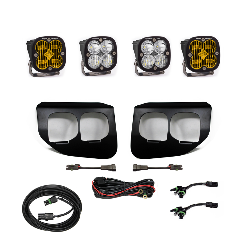 Baja Designs Ford Super Duty (20-On) Fog Lights Dual FPK Amber SAE/Pro DC Baja Designs.