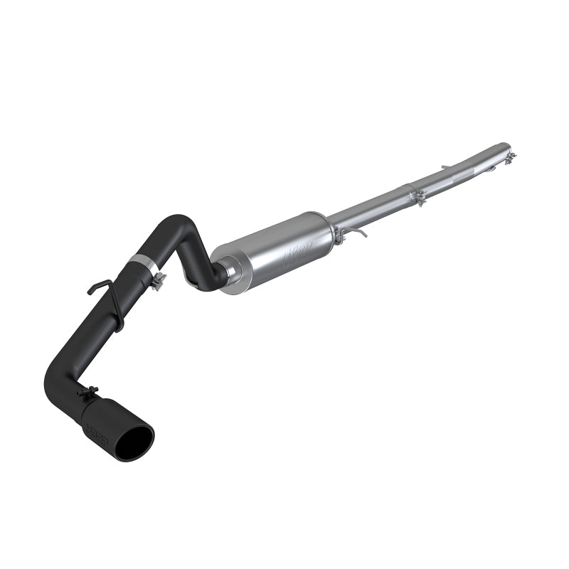 MBRP 2019 Ford Ranger Ecoboost 2.3L 4in OD Tip Single Side Exit 3in Black Coated Cat Back.